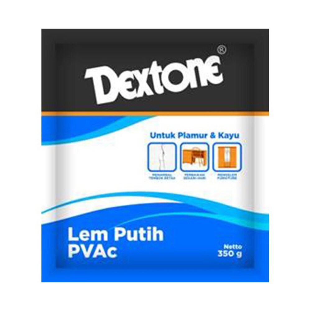 DEXTONE PVAC WHITE GLUE (LEM PUTIH BUNGKUS) 350 GR (DSC)