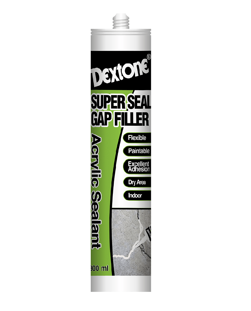 DEXTONE SILICONE SEALANT ACRYLIC SUPER SEAL GAP FILLER PUTIH BOTOL