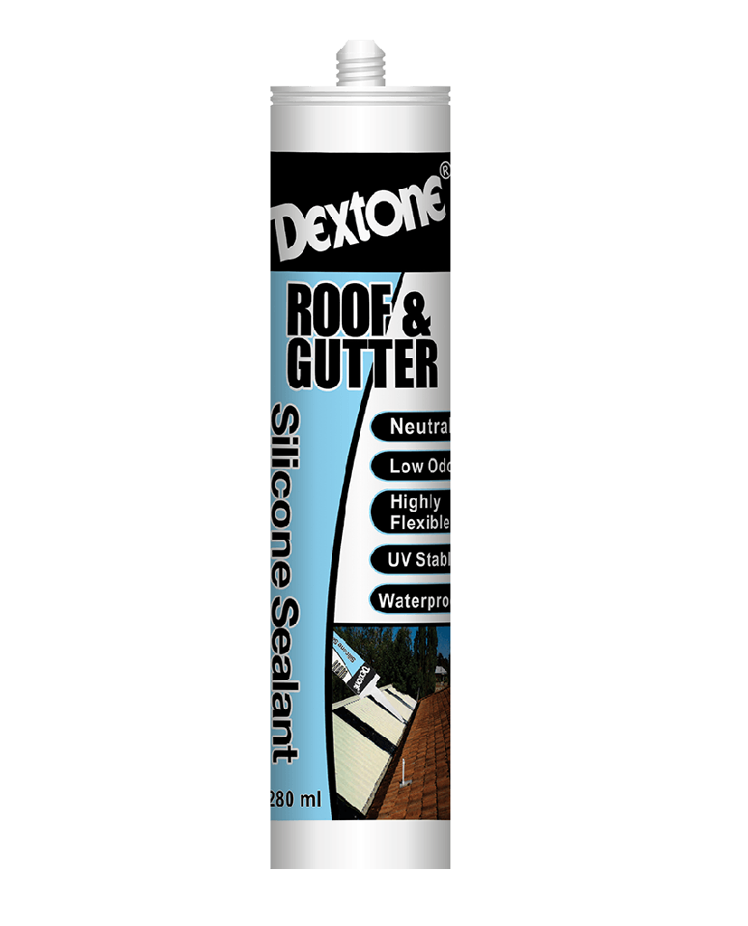 DEXTONE SILICONE SEALANT ROOF & GUTTER PUTIH BOTOL (A)