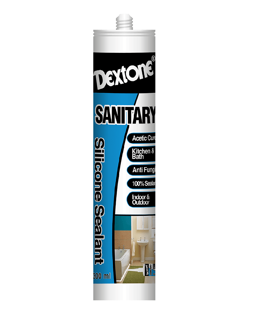 DEXTONE SILICONE SEALANT SANITARY CLEAR BOTOL
