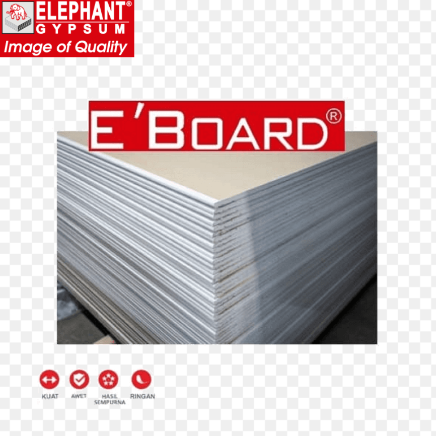 EBOARD GYPSUM 9MM 120 CM X240 CM (A)