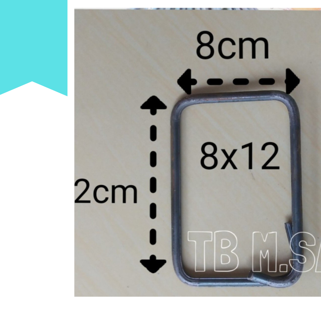 RING BESI 8X12 BESAR BIJIAN (KUNING)