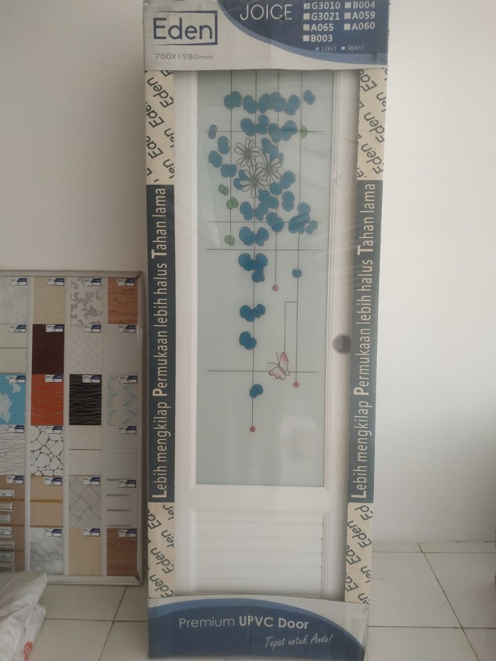 EDEN PINTU UPVC G3010 PUTIH HANDLE KANAN (DSC)