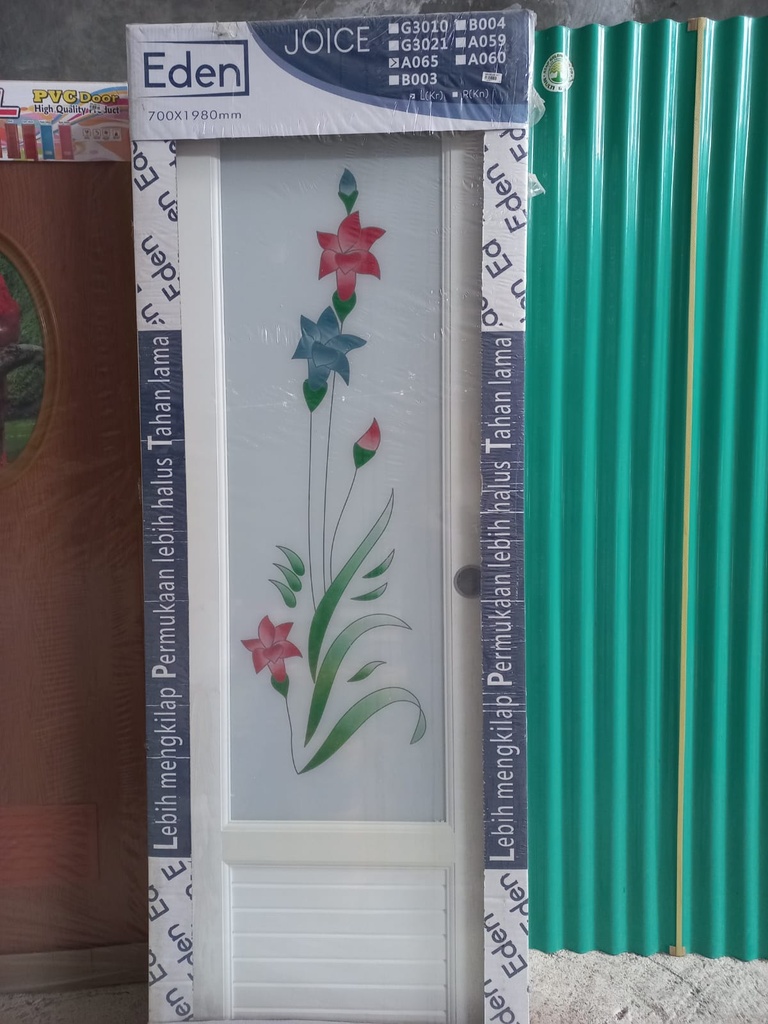 EDEN PINTU UPVC A065 PUTIH HANDLE KANAN (DSC)