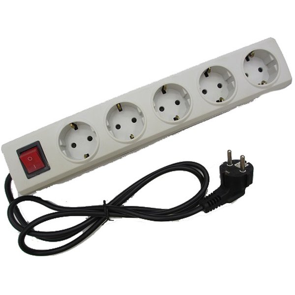 BROCO 15851 (B) STOP KONTAK 5 LUBANG + KABEL (DSC) 