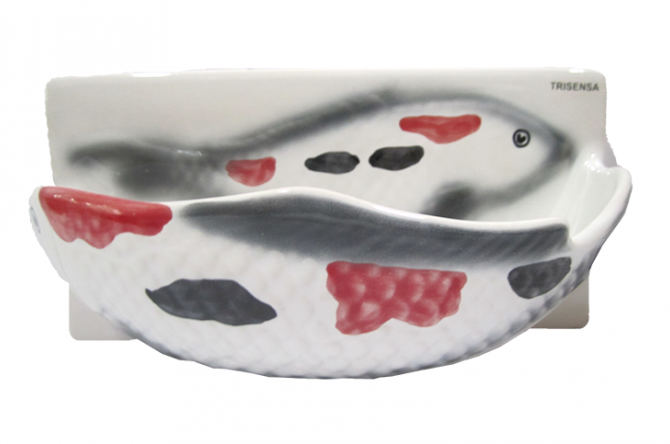TRISENSA TEMPAT SABUN TS-85 VENICE KOI WHITE 11X25 (DSC)