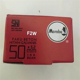 [MT060202020641] MARABU PAKU BETON HITAM 5 CM (5PCS)