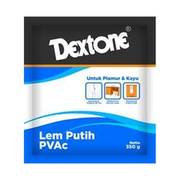 [8997016108702] DEXTONE PVAC WHITE GLUE (LEM PUTIH BUNGKUS) 350 GR (DSC)